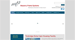 Desktop Screenshot of masonryframesystems.co.uk